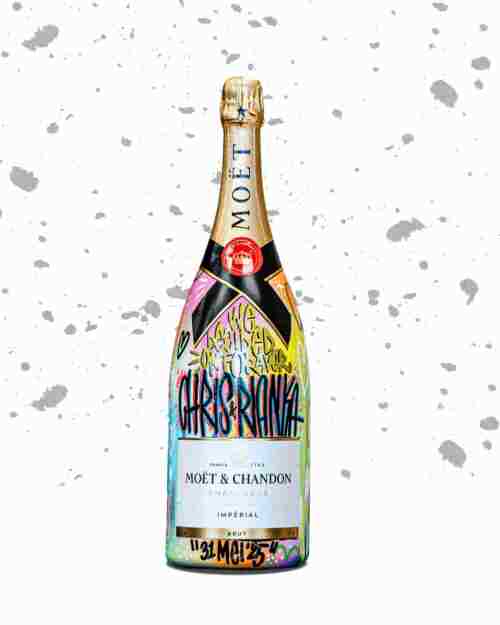 CHRIS & RIANKA -  GEPERSONALISEERD - MOËT BRUT 1.5L MAGNUM