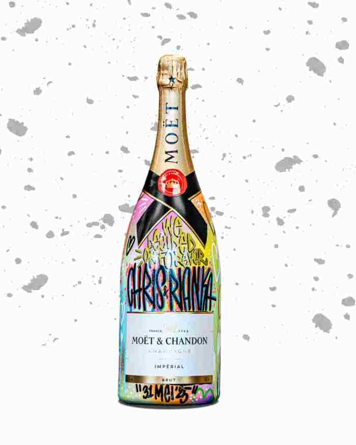 CHRIS & RIANKA -  GEPERSONALISEERD - MOËT BRUT 1.5L MAGNUM